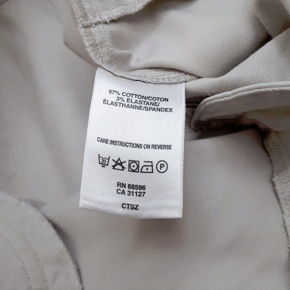 DKNYC Tapered Slim Fit Chino Khaki Pants in Neutral Beige - Picture 13 of 14